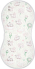 decor gift Cotton Newborns Burp Cloths Soft and Absorbent Pink and Green Daisy Flower