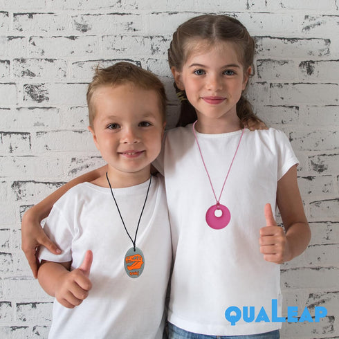Xtra Tough (XT) Dino Sensory Chew Necklace for Kids, Teething Necklace for Boys or Girls, Designed for Autism