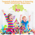 Magnetic Blocks Kids Toys, 64Pcs Large Magnetic Building Sticks for STEM Learning, Includes 2 Cars