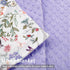 Purple Fleece Baby Blanket for Boys & Girls, Soft Portable Toddler Minky with Woodland Animal Print, 40 x 30 Inch