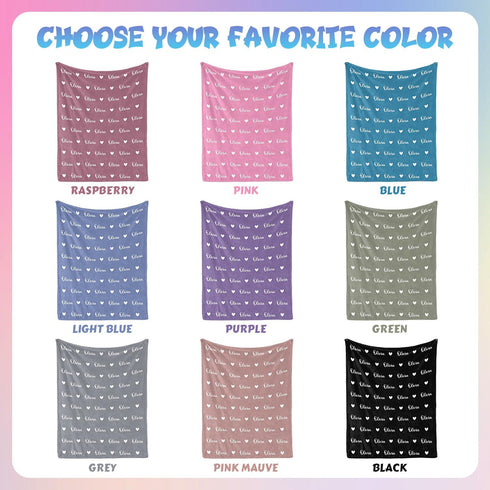 Custom Blanket with Name, Personalized Baby Blanket, Name Blankets Personalized Kids, Customized Blankets for Girls