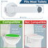 Baby Toilet Lock by Wappa Baby - 9"L x 4"W, Easy Installation with 3M Adhesive, White (1 Pack)