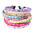 Headbands for Girls, 12Pcs Thin Hair Bands for Kids, Floral Cloth Fabric Covered Headbands for Birthday Party