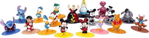 Jada Toys Disney 1.65" 18-Pack Series 1 Die-cast Collectible Figures for Kids and Adults (33201)