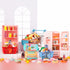 WEHOO 164Pcs Mini Shopping Cart Basket Miniature Food Drink Toy Supermarket Metal Handcart Trolley DollHouse Store