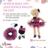 18 Inch Set 4 Set Emily Rose Doll Ballet Clothes - PC Pink Ballerina Outfit Leotard, Tutu, Headband & Tap Shoes | Dance