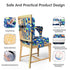 TIOPSUUO Straps,2PCS 3-12 Toddler Booster Seat for Dining Table,Booster Seat for Kitchen Chair with Extended Portable