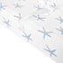 Lush Decor 2 Pack Baby Seaside Starfish Organic Cotton Changing Pad Cover, Blue