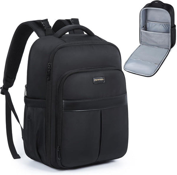 mommore Diaper Bag Backpack Large Baby Bag 37L with 15.6'' Laptop Sleeve