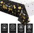 Tatuo 3 Pieces Gold We Will Miss You Tablecloth Going Away Party Decorations, Disposable Plastic Table Cover for