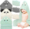 Sublaga 12 PCS Baby Towels, 3 PCS Soft Hooded Baby Towels & 9