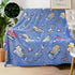 Tractor Blanket for Boys, Construction Car Blanket, Personalized Baby Blankets, 50"x 60"