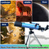 Luzsco 50mm 100x 2 6-12, Telescope for Kids Magnification Beginner Telescopio with Tripod, Eyepieces & Finder Scope