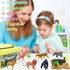 65PCS Safari Animal Figurines Toy Set, Realistic Jungle Zoo Figures for Kids Ages 3-8