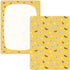 miaozhen 1 Pack 52x28 Cotton Baby Crib Sheets for Boys Girls Soft Stretchy Sweet Yellow Daisy Bee Toddler Bed Cover