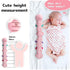 Sumobaby Infant Musical Stuffed Animal - Soft Toys with Multi-Sensory Crinkle, Rattle, Textures for Tummy Time, Pink