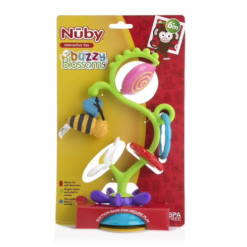 Nuby Buzzy Blossoms - Interactive High Chair Toy with Suction Base for Early Development