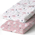 BROLEX Changing Pad Covers for Baby, Ultra Stretchy Soft 2 Pack Elephant Rabbit