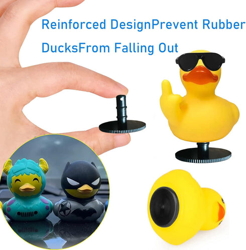 20 Pcs Duck Holder - 2024 Upgraded Air Vents for Car Dash, Dual Buckle Anti-Slip Rubber Duck Plug (Excluding Duck)