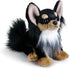 DEMDACO Black Long-Haired Chihuahua Children's Plush Beanbag Stuffed Animal