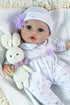 16inch 3+ SCOM Baby Dolls, Realistic Baby Dolls Cute Soft Body Baby Doll Real Life Baby Doll Silicone Lifelike Baby