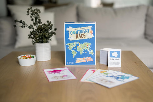 Countries Continent Race Geography Educational Board Game for Kids, Tweens, Family, Friends, Teachers and Classrooms