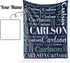 40" 50" Ship Next Day, Personalized Baby Blankets for Baby Boys Girls, Kids Custom Name Blanket for Newborn Toddler