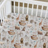 52" 28" HawSkgFub Noahs Ark Animal Boat Religious Fitted Standard Crib Sheet for Baby Boy Girl, Elephant Bear Giraffe