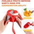 6-12-36 1-3, 1 Jollybaby Soft Picnic Basket Cutting Play Food Toys for Baby Months, Montessori Sensory Felt Fake Food