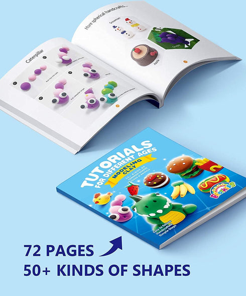 36 3-12, Sago Brothers Colors Air Dry Clay, Soft Modeling Clay for Kids with Tools & Tutorial, Christmas Gifts for Kids