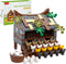 Farm Animal Chicken Coop Building Blocks Set, MOC Building Set Toy for