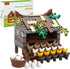 Farm Animal Chicken Coop Building Blocks Set, MOC Building Set Toy for