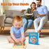 Busy Board Montessori Toys for Toddlers - Wooden Sensory Board with Shape Sorter, LED Light Up Educational Toy