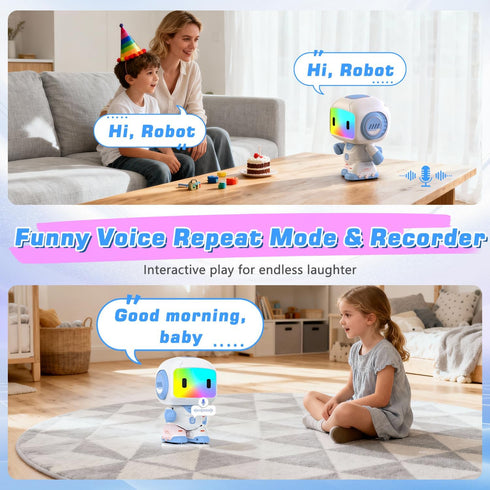Programmable 3-8 Robot Toy for Kids,Remote Control Robots with Smart Interactive Dancing, Toy, Rechargeable Robots Toys