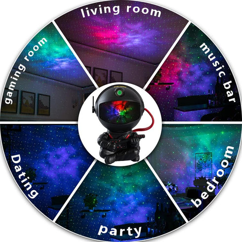 Galaxy Projector, Astronaut Star Projector, Kids Night Light for Bedroom, Adult Playroom,Ceiling, Room Decoration by SHJQJJLBCQ