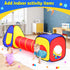 Kids Play Tent with Ball Pit, Crawl Tunnel, and Castle Tent, Pop Up Playhouse for Boys and Girls Indoor and Outdoor