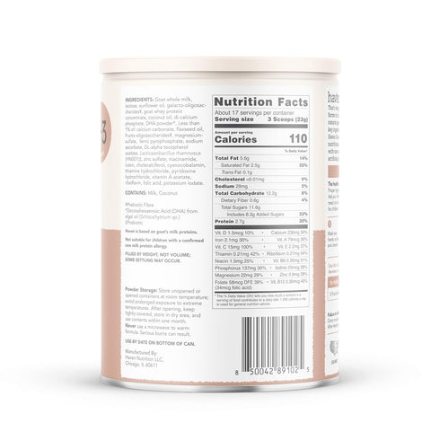 3 14.1 Oz Haven Goat Toddler Formula, Grass Fed Whole Goat Milk Powder for Toddlers With Probiotics, Prebiotics, Lutein
