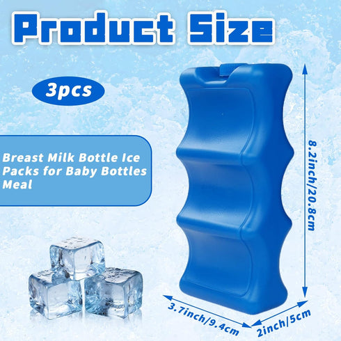 3 Pack Pack,Bottle Packs Packs Breastmilk Ice Ice for Breastmilk Storage,Contoured Ice for Breast Milk,Baby