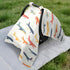 Dalzium Planes Car Seat Cover Baby, Carseat Canopy Cover for Girl Boy, Breathable Baby Carrier Cover Stroller Sun Shade
