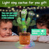MIAODAM Volume Adjustable Dancing Cactus Toy, Colorful Glowing Plush Toy Singing 120 Songs for Kids