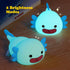UNEEDE Blue Axolotl Night Light for Kids, Animal Silicone Nursery Lamp, Rechargeable Table Lamp for Bedroom Decor