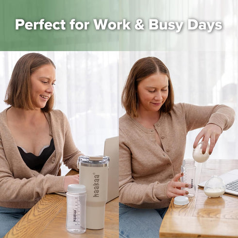 30oz/900ml, 20 300ml haakaa Portable Breastmilk Cooler Up to Hours of On-The-go Cooling, Larger Capacity Breast Milk