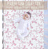 Selgkds 52''x28'' Pink Dot Bows Baby Crib Sheets for Girls Sweet Girly Bows Soft Stretchy Fitted Crib Mattress Covers