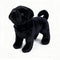 TUKVESZE Black Pug Dog Stuffed Animal, 12 inch Pug Dog Plush Toy Lifelike