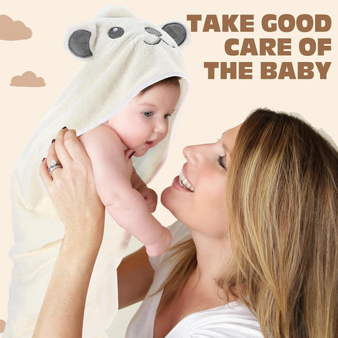 6 Pack 31.5 31.5 Inch SmoothNovelty Baby Hooded Towels Infants and Toddlers Coral Fleece Baby Bath Towels x Absorbent
