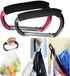 Newraturner Large Stroller Hooks for Mommy, 2 pcs Carabiner Stroller Hook Organizer for