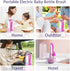 Set Electric Bottle Brush Cleaner, Portable Baby Bottle Washer, Travel Bottle Cleaner Brush with Silicone Bottle