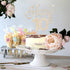 LINGTEER Happy 10th Birthday Gold Rhinestone Cake Topper - Cheers to 10 Years Old Party Centerpieces Decorations