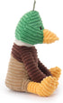 12 Inches Apricot Lamb Corduroy Mallard Duck Stuffed Animals for Kids, Soft Cute Plush Toys for Baby Girl and Boy