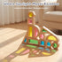 Set Set WOODENFUN Wood Building Blocks for Kids,Rainbow Stacker Stacking Game Construction Toys Preschool Colorful